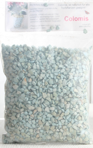 Colomis Pflanzgranulat (ca. 2 - 8 mm), 1-KG-Beutel, hellblau