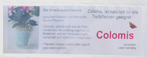 Colomis Pflanzgranulat (ca. 2 - 8 mm), 1-KG-Beutel, gelbgrün