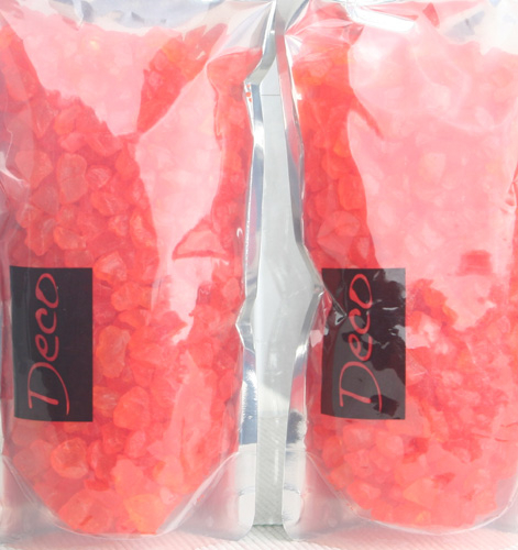 Posten 366: Glas-Nuggets / Glasgranulat (4-10 mm) 800 gr. orange