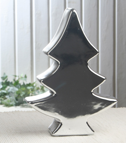 Dekotannenbaum "Silvery Collection", ca. 14,5 x 20 x 4,5 cm (BxHxT)
