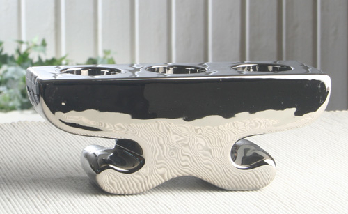 3er-Teelichthalter "Silvery Collection", ca. 20 x 8 x 7,5 cm (BxHxT)