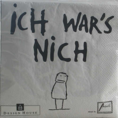 Serviette Ich wars nich, Design House