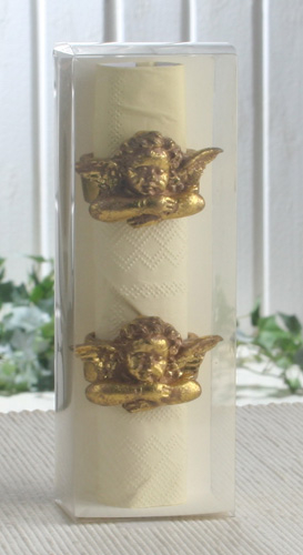 2er-Pack Serviettenringe Angelo Gold, IHR-Design