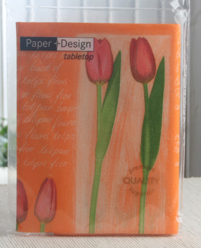 Mitteldecke Charm of tulip, orange, 80 x 80 cm