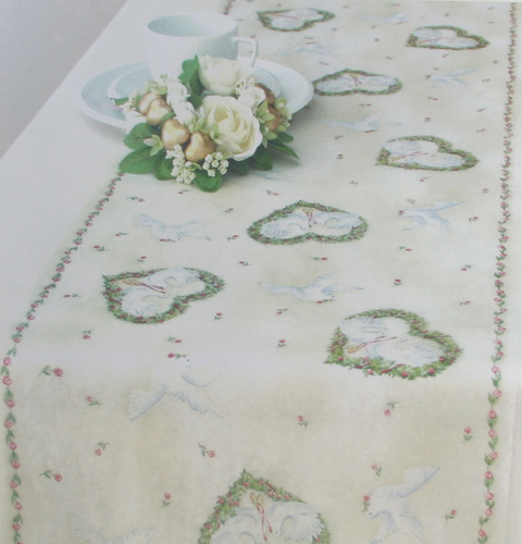 Tischläufer "Wedding", IHR, creme