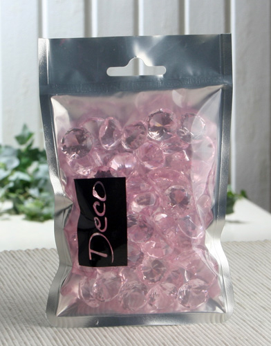 Deko-Brillanten, mittel, (Ø 19 mm), 100 ml, rosa