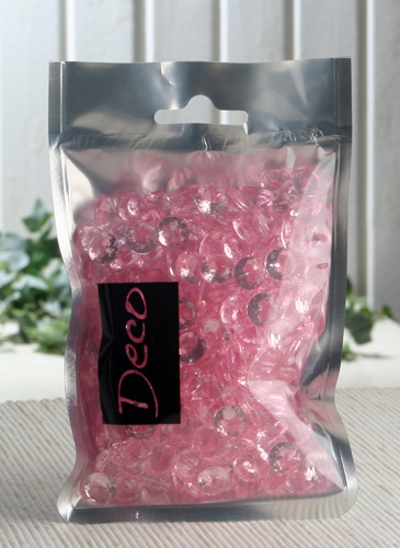 Deko-Brillanten, klein, (Ø 12 mm), 100 ml, rosa