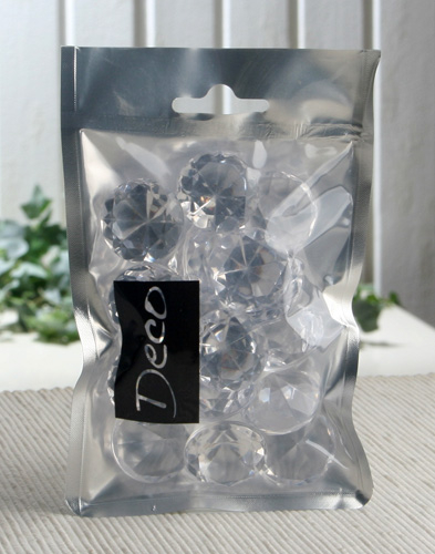 XL-Deko-Brillanten (Ø 29 mm), 155 ml, natur