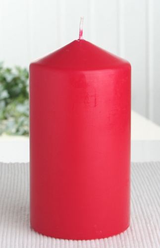 Bolsius-Stumpenkerze 13 x 6,8 cm Ø, Rot