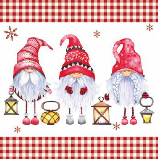 Serviette Scandinavian Gnomes, ti-flair