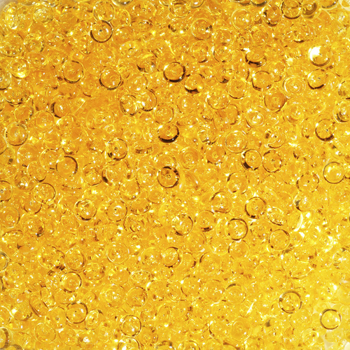 Glitzerperlen Raindrops (2-4 mm), 100 ml, bernstein, CC