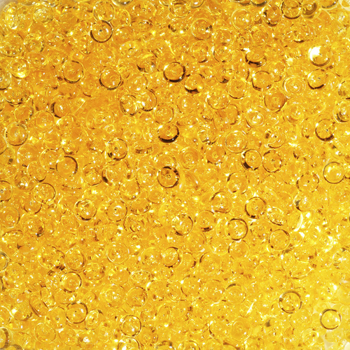 Glitzerperlen Raindrops (2-4 mm), 100 ml, bernstein