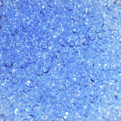 Glitzerperlen Raindrops (2-4 mm), 100 ml, hellblau