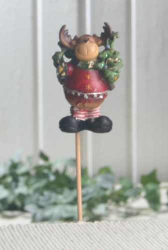 Dekostecker Elch "Ole" mit Tannenbaum