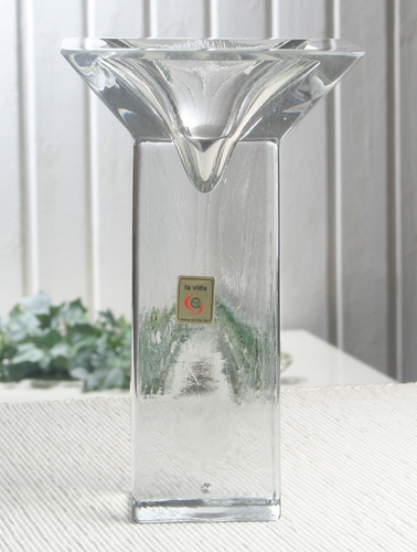 Glas-Leuchter / Objekt "Lucia", Höhe ca. 20 cm