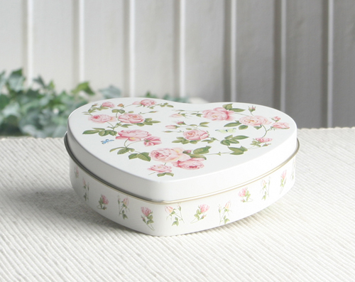 Rosen Blechdose "Rambling Rose Cream", ca. 12 x 11 cm