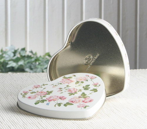 Rosen Blechdose "Rambling Rose Cream", ca. 12 x 11 cm