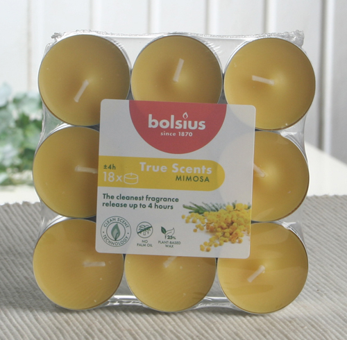 Duft-Teelichter (18er Pack), Mimose