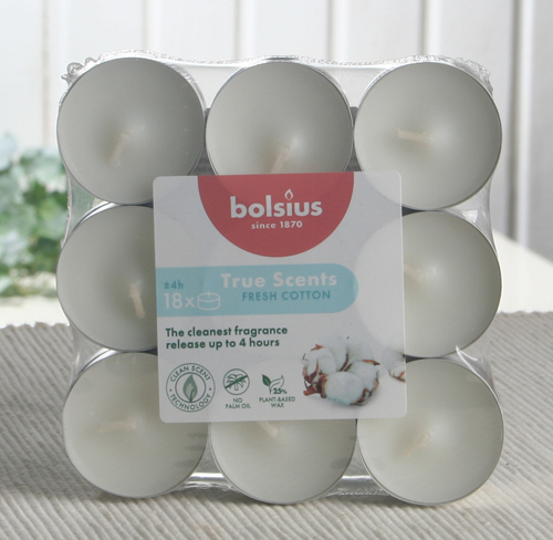 Duft-Teelichter (18er Pack), Fresh Cotton