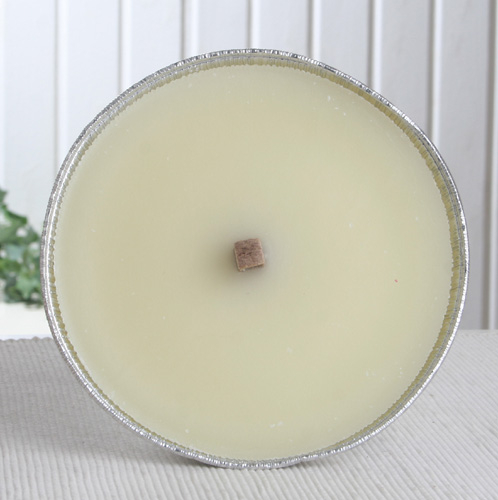 Outdoor-Flammschale, ca. 16x2 cm Ø, cremeweiß