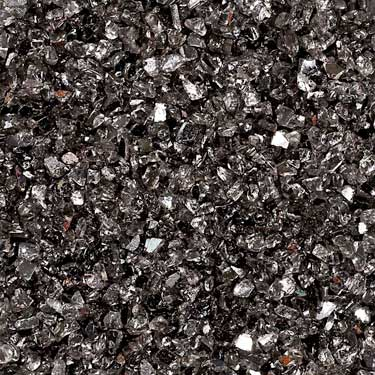 Spiegelglas-Granulat (1-4 mm), 400 g, anthrazit