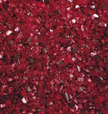 Spiegelglas-Granulat (1-4 mm), 400 g, rot