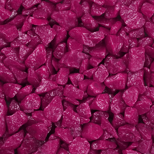 Dekosteine / Deko-Rocks (9-13 mm), 1 kg, fuchsia