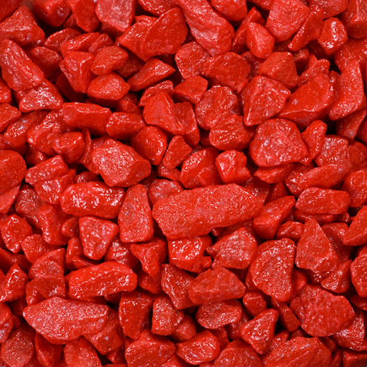 Dekosteine / Deko-Rocks (9-13 mm), 1 kg, rot