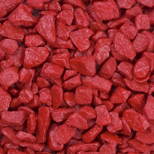 Dekosteine / Deko-Rocks (9-13 mm), 1 kg, königsrot