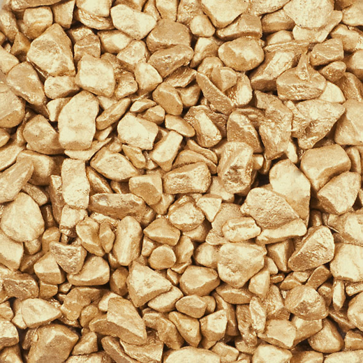 Dekosteine / Deko-Rocks (9-13 mm), 1 kg, gold-metallic