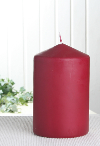 Wenzel-Stumpenkerze 15 x 10 cm Ø, Bordeaux