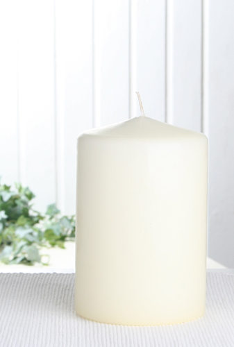 Wenzel Stumpenkerze 15 x 10 cm Ø, Elfenbein / Champagner