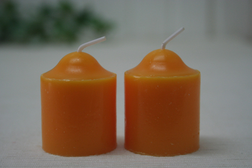 2er-Set Duft-Votivkerze Mango