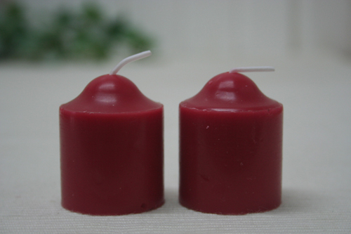 2er-Set Duft-Votivkerze Rose