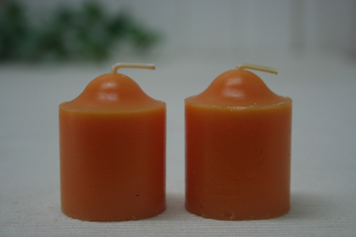 2er-Set Duft-Votivkerze Orange