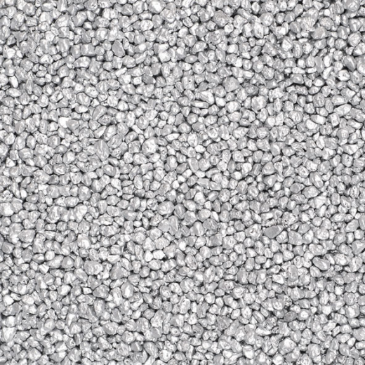 Dekogranulat / Dekosteine (2-3 mm), 1 kg, silber-metallic
