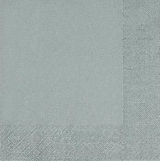 Cocktail-Serviette 24 x 24 cm, "Design SILBER", ti-flair
