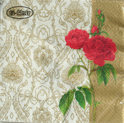 Serviette Senteur des Roses, gold, ti-flair