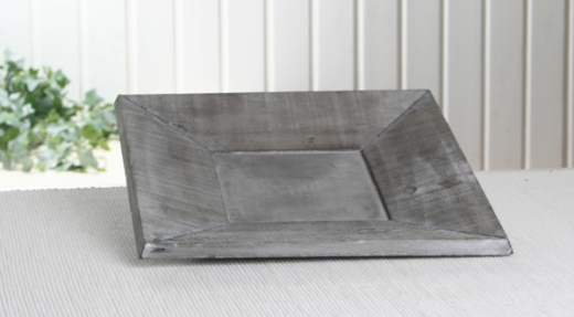 Holztablett Style, klein, natural/grau, 25 x 25 x 2,5 cm