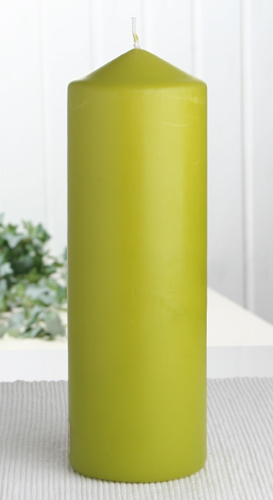 Pistaziengrün Eika-Stumpenkerze 21 x 7 cm Ø