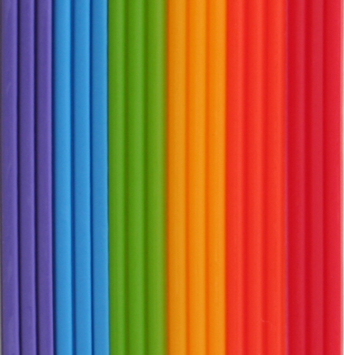 Rundstreifen Regenbogen, 2 x 230 mm, 18er-Pack