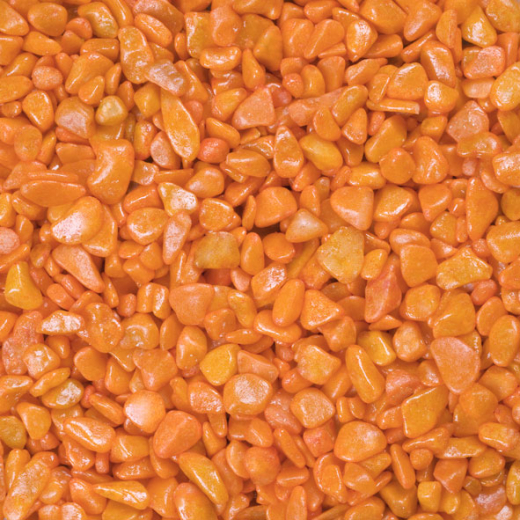 Dekosteine / Deko-Nuggets (6-8 mm), 1 kg, orange
