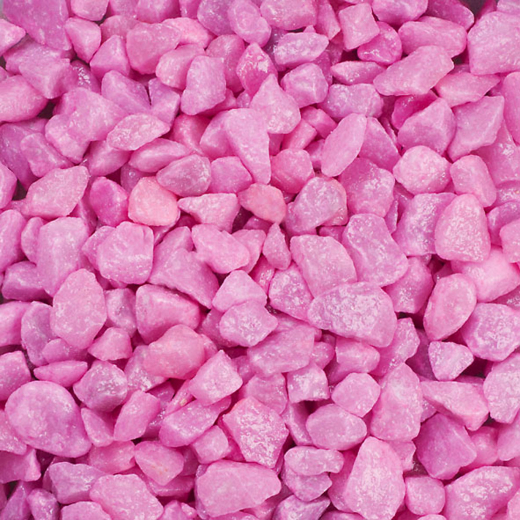Dekosteine / Deko-Rocks (9-13 mm), 1 kg, pink