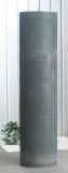 Rustik-Stumpenkerze, 40 x 10 cm Ø, grau