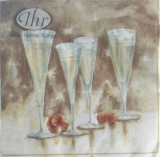 Serviette "Invitation, gold", IHR