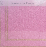 Präge-Serviette "Cameo, pink", 12er-Packung, IHR