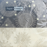Serviette "Filigree Ornaments, schwarz-creme", Paper+Design