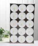 30er-Pack Stearin-Teelichter, weiß, HOCH