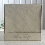 Lunch-Präge-Serviette "Uni Cream", Paper+Design