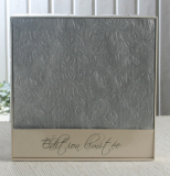 Lunch-Präge-Serviette "Moiré Silver", Paper+Design